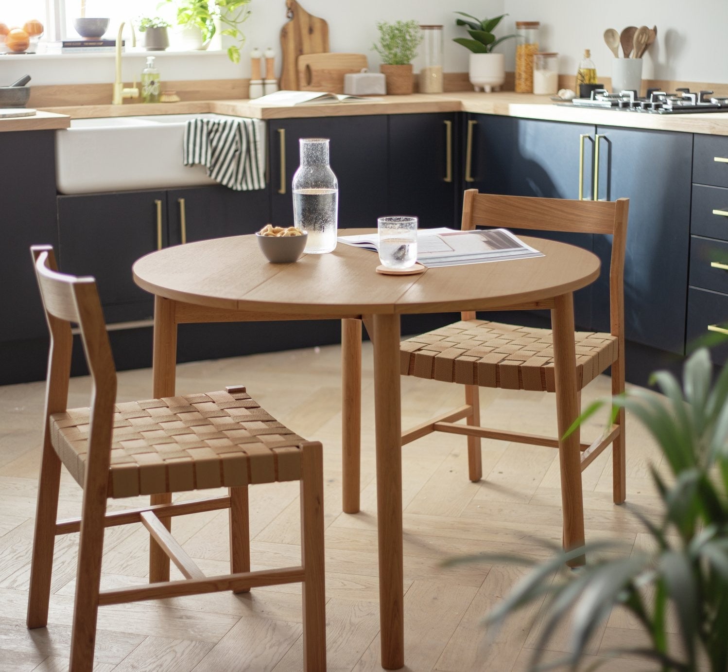 Jessie Wood 4 Seater Folding Table - Walnut