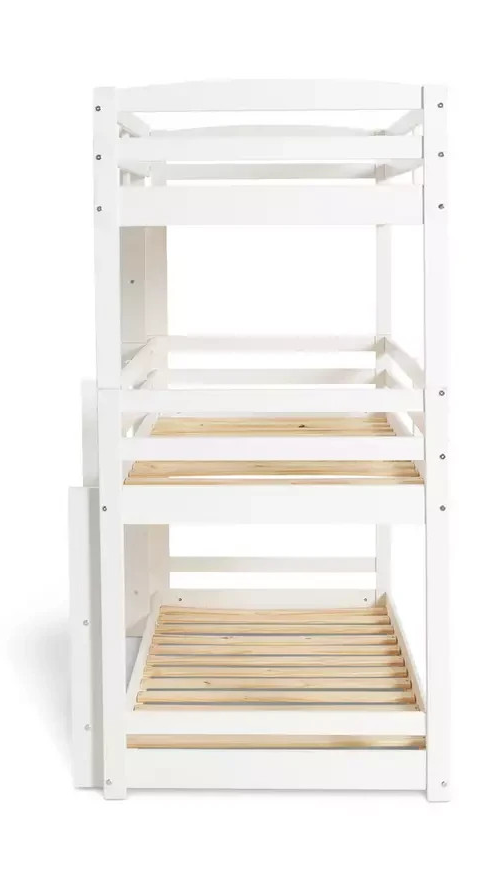Home Josie Triple Single Bunk Bed - White ( B Grade )