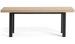 Home Zayn Dining Table & 2 Benches Birch | Space Saving Dining Furniture Set