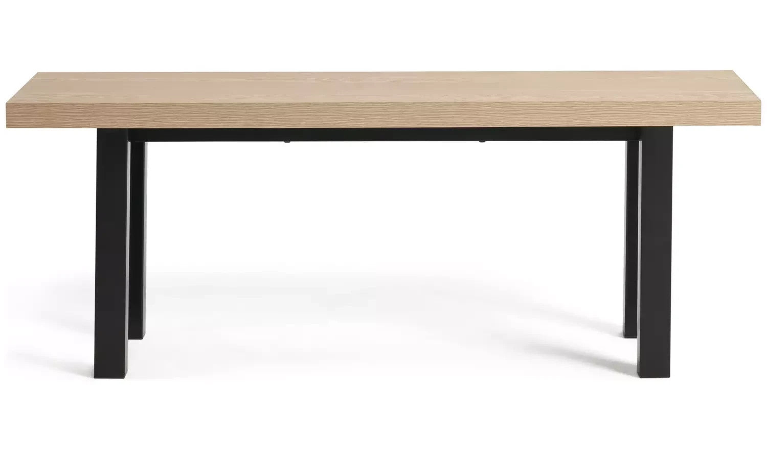 Home Zayn Dining Table & 2 Benches Birch | Space Saving Dining Furniture Set