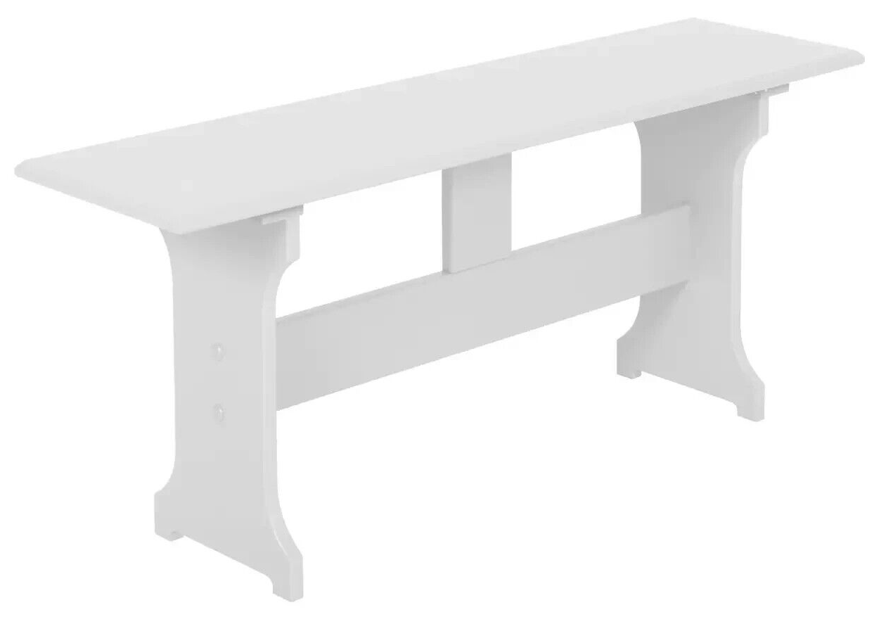 Haversham Corner Dining Set & Bench - White