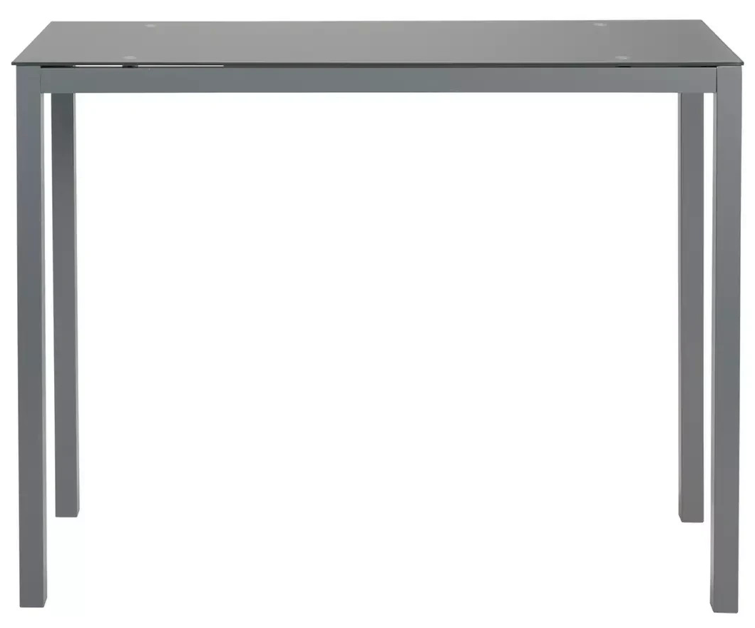 Lido Glass Grey Bar Table (TABLE ONLY)