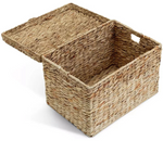 Habitat Set of 2 Woven Storage Baskets - Natural | Handmade from Hyacinth Box