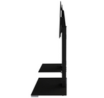AVF TV Stand With Storage in Black - Up to 65 Inch TV Unit Glass - 70cm Wide