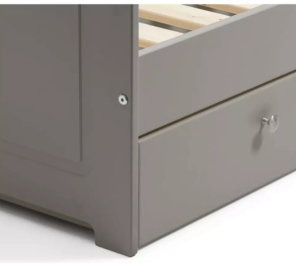 Brooklyn Toddler Bed With Drawer - Grey | Kids Bed, Storage, Low Frame