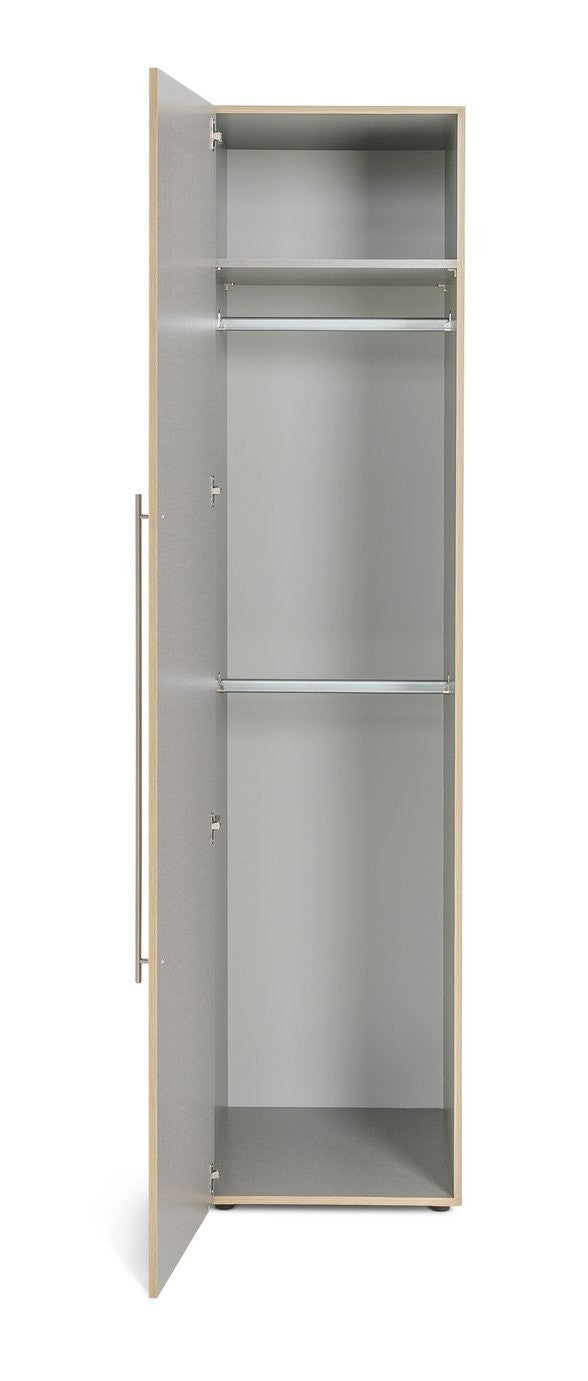 Atlas 1 Door Wardrobe - Oak (B Grade)