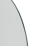 Half Frame Radius Bath Screen - Silver
