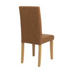 Home Pair of Faux Leather Dining Chair - Tan | Comfy and relaxed dinning chairs