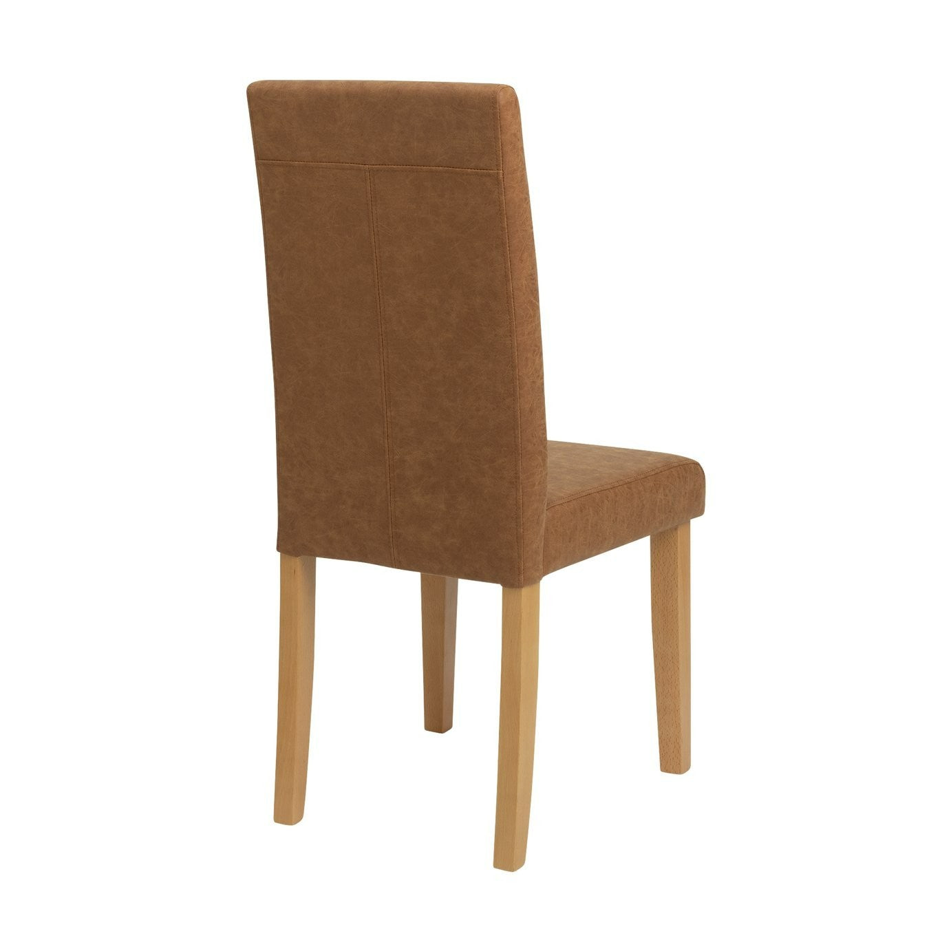 Home Pair of Faux Leather Dining Chair - Tan | Comfy and relaxed dinning chairs