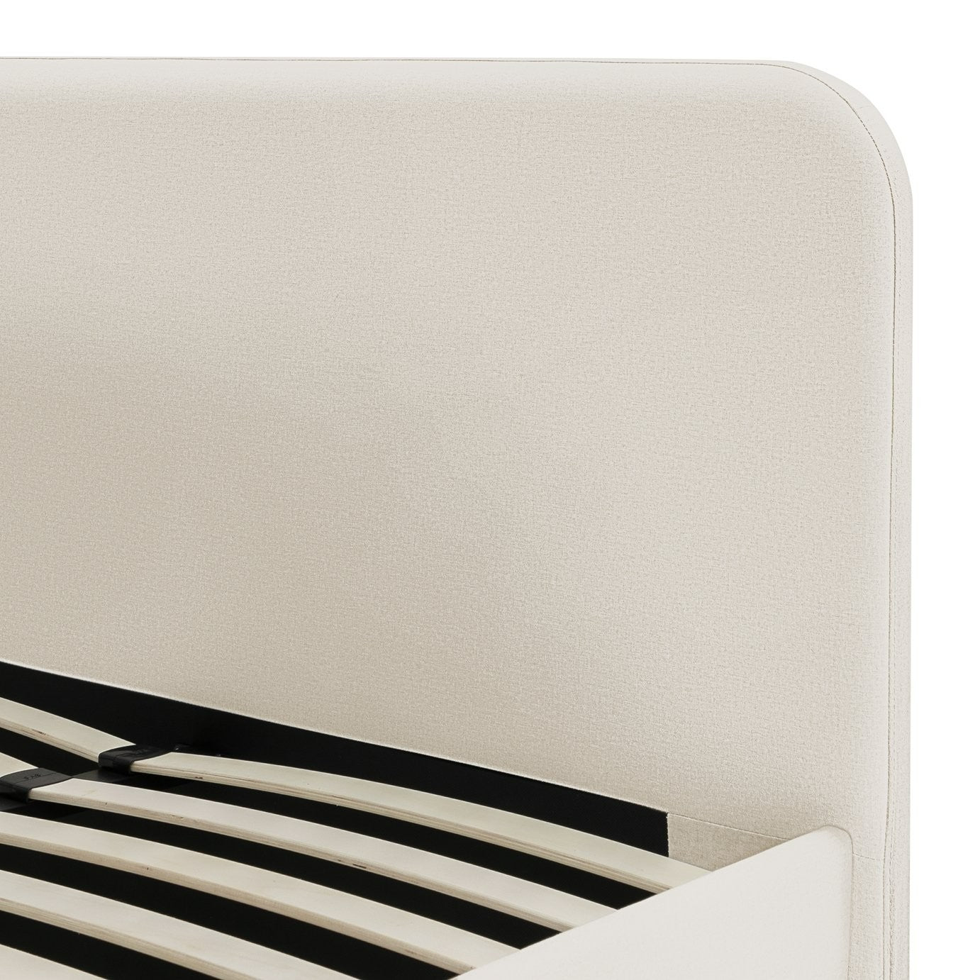 Home Mya Small Double Fabric Bed Frame - Natural | Compact Double Bed
