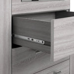 Home Brisbane 3 Door 3 Drawer Wardrobe – GreyOak | Wardrobe with storage
