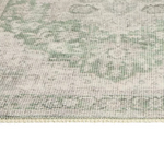 Vintage Effect Green Rug | 120x170cm | Vintage Living Room Bedroom Area Rug Carp