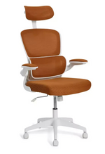 Oxley Mesh Plastic Chair Orange | Modern Dining Kitchen Garden Chair Furniture