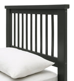 Home Aubrey Single Wooden Bed Frame - Charcoal | Harmonious Home Space