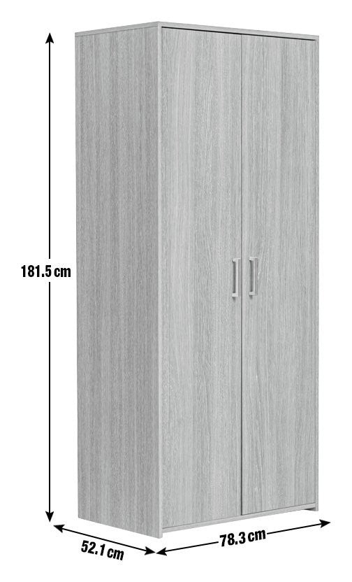 Home Oslo 2 Door Wardrobe - White | Scandinavian Interior Style