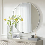 Habitat Katun Round Wall Mirror - Silver - 80x80cm