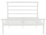 Home Avalon Double Metal Bed Frame - White | Sturdy Durable Frame For Bedroom