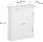 Teamson Home Glancy 2 Door Cabinet - White