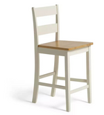 Home Chicago Oak Grey Bar Table & 2 Grey Chairs | Kitchen Breakfast Dining Set