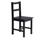 Raye Dining Table and 4 Chairs Set Wooden 118cm - Black For Dining Room Kitchen