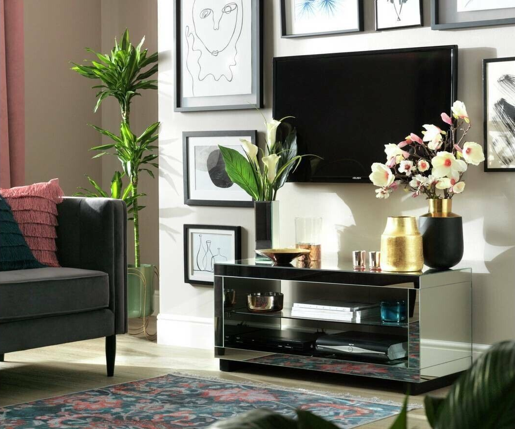 Habitat Sylvie TV Unit - Mirrored