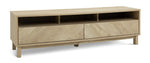 Fynn 2 Drawer TV Unit - Oak | Contemporary Media Furniture