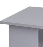 Home Malibu 3 Drawer Office Desk - Grey | Compact Desk for Work or Home Office