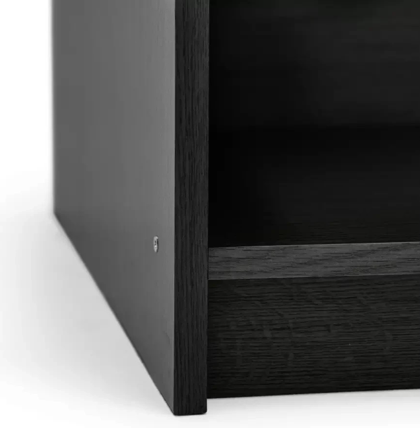 Home Maine TV Unit Black Ash Effect | Modern Living Room TV Stand Cabinet
