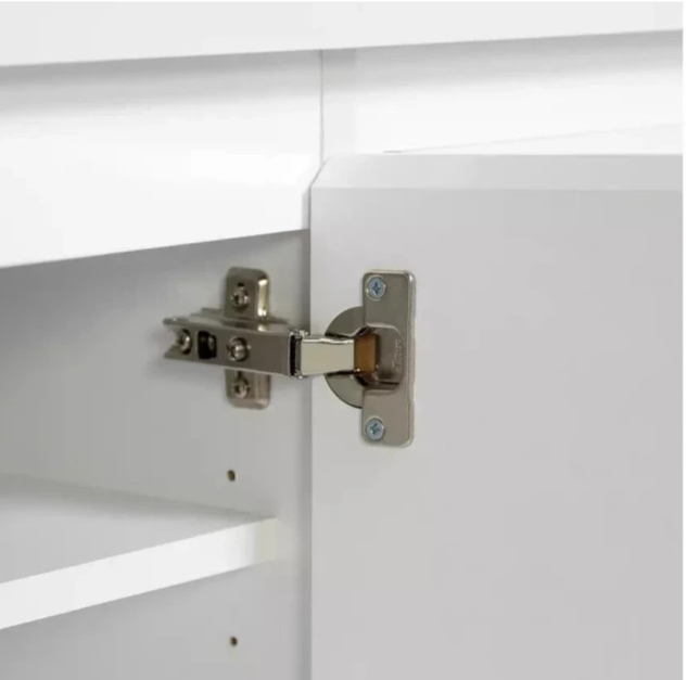 Jenson 3 Door Large TV Unit - White Gloss | Modern Living Room Unit