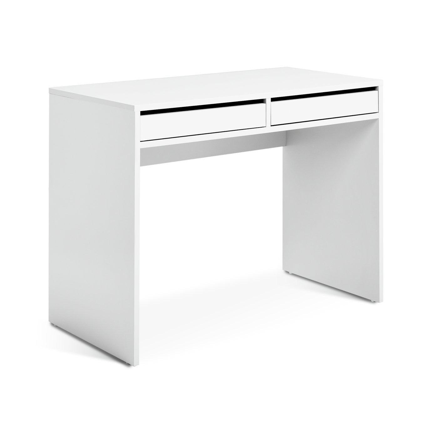 Home Pepper 2 Drawers Office Desk - White (B Grade)