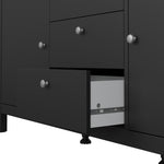 Tvilum Madrid 2 Door 3 Drawer Sideboard - Black | Black sideboard