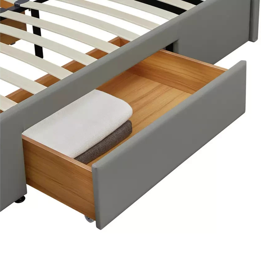 Lavendon 4 Drawer Kingsize Bed Frame - Grey (B Grade 1062)