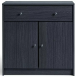Maine 2 Door 1 Drawer Sideboard - Black