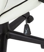 Faux Leather Mid Back Gaming Chair -White & Black | Workspace Coolness Quality