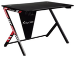 X Rocker Arteon Gaming Desk Red | Ergonomic PC Computer Desk for Gamers Home