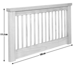 Aubrey Kingsize Headboard - White