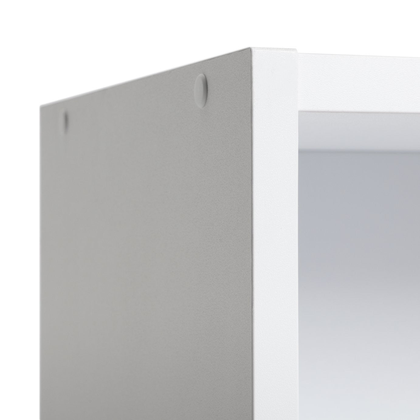Compton 2 Drawer Bookcase - White | Space Saving Display Solution