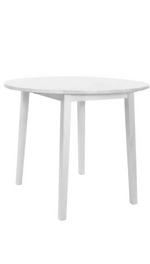 Kendal Round Extend White Dining Table (TABLE ONLY)