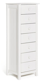 Scandinavia 7 Drawer Tallboy - White