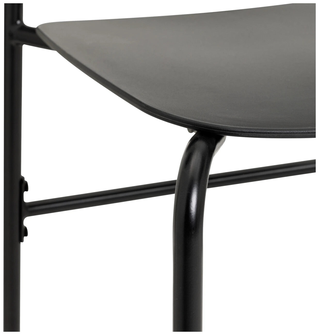 Stella Metal Bar Table & 2 Black Bar Stools