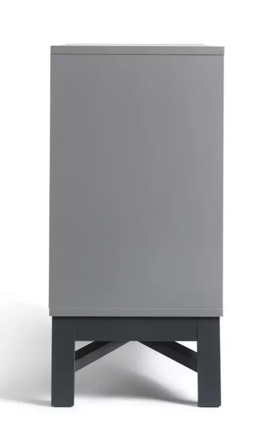Zander Textured Large Sideboard - Grey ( B Grade )