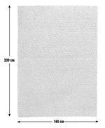 Habitat Recycled Cosy Plain Shaggy Rug - 160x230cm - Grey