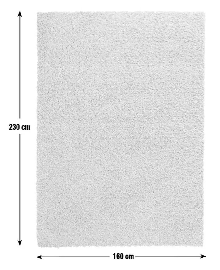 Habitat Recycled Cosy Plain Shaggy Rug - 160x230cm - Grey