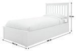 Aspley Single Wooden End Lift Ottoman - Oak Stain | Modern Bedroom Upgrade