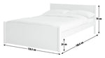 Jenson Small Double Wooden Bed Frame - White