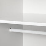 Pimlico 2 Door 2 Drawer Wardrobe - White | Slim wardrobe for small rooms
