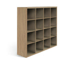 Squares Plus 16 Cube Storage Unit - Dark Oak | Contemporary Home Display