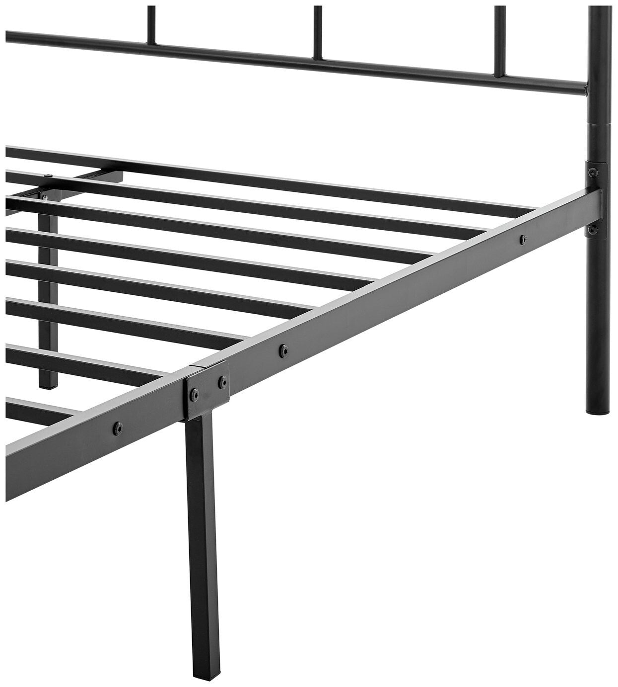 Yani Double Metal Bed Frame - Black