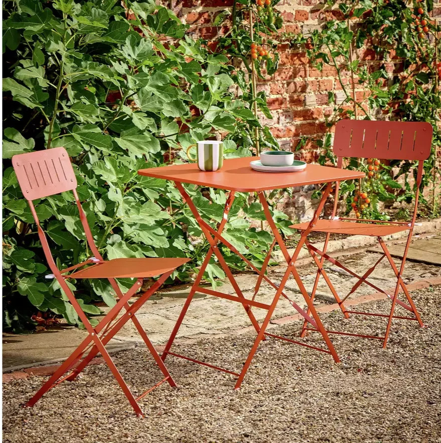 Home Eden 2 Seater Metal Bistro Set | Outdoor Garden Patio Furniture Set
