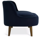 Beckett Fabric 2 Seater Sofa Navy | Modern Living Room Sofa Furniture